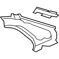 Toyota 61707-12080 PANEL SUB-ASSY, ROOF SIDE, INNER FRONT RH