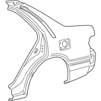 Toyota 61602-33904 PANEL SUB-ASSY, QUARTER, LH