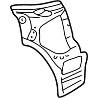 Toyota 61618-20180 PANEL, QUARTER, INNER REAR LH