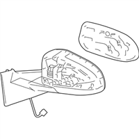 Toyota 87940-0D560 MIRROR ASSEMBLY, OUTER R