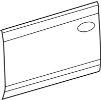Toyota 67111-06040 PANEL, FRONT DOOR, OUTER RH