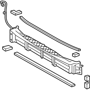 Toyota 53019-47010 Shutter Sub-Assembly, Ra