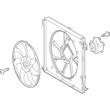 Toyota 16360-F0100 Fan Assembly, W/MOTOR