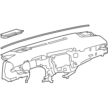 Toyota 55401-06262-C2 Pad Sub-Assembly, INSTRU