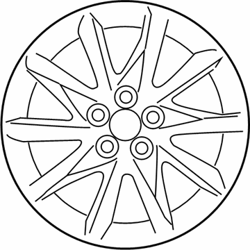 2014 Toyota Prius V Spare Wheel - 4261A-47040