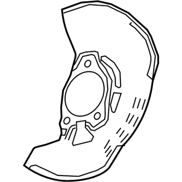 Toyota 47781-F4010 Disc Brake Dust Cover, Front Right