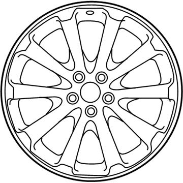 Toyota 42611-0T020 Wheel, Disc