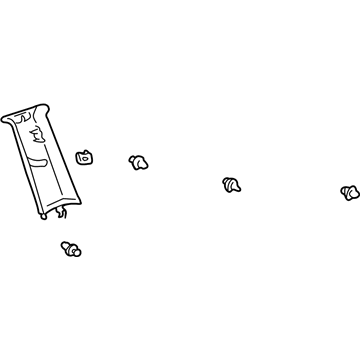 Toyota 62639-48010-B3 Garnish, Quarter Pillar, LH