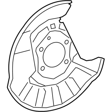 Toyota 47803-06010 Disc Brake Dust Cover Sub-Assembly