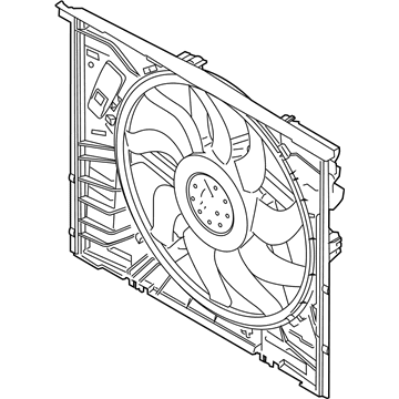 Toyota GR Supra Cooling Fan Assembly - 16360-WAA03