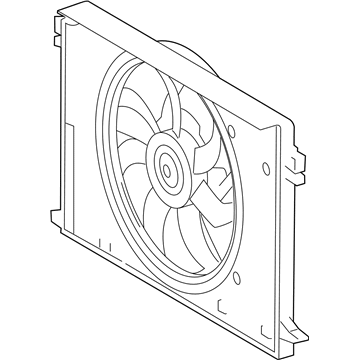 2022 Toyota RAV4 Cooling Fan Assembly - 16360-F0060