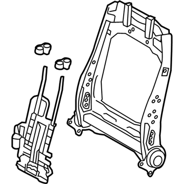 Toyota 71103-07020 Frame Sub-Assembly, Front Seat