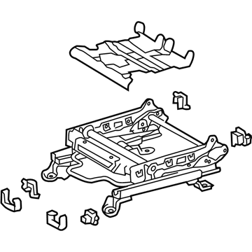 Toyota 71110-07120 Frame Assembly, Front Seat