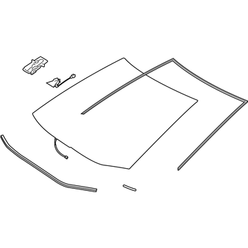 Toyota 56101-02M90 Glass Sub-Assembly, Wind