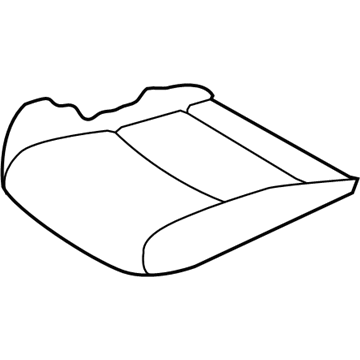 Toyota 71072-WB002 Front Seat Cushion Cover, Left(For Separate Type)