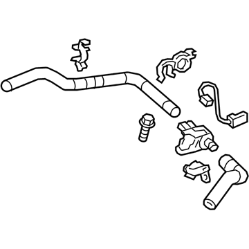thumbnail image 2 of HOSE, WATER BY-PASS 1626131020 Toyota Parts 2 of 9