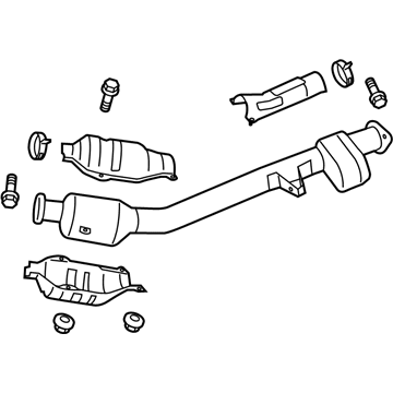 Toyota SU003-06426 Front Exhaust Pipe Assembly
