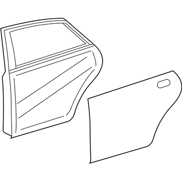 Toyota 67004-07031 Panel Sub-Assembly, Rear D