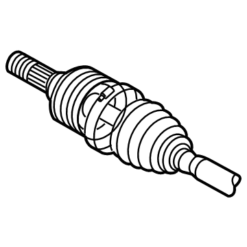 43470-80482 Genuine Toyota Shaft Assembly, OUTBOARD