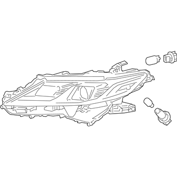 Toyota 81110-06C41 Passenger Side Headlight Assembly