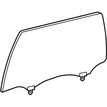 Toyota 68103-0C100 Glass Sub-Assy, Rear Door, RH