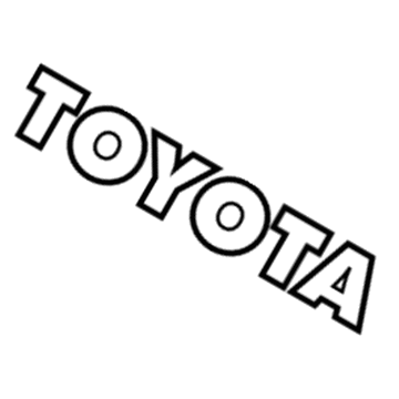 Toyota 75444-0C020 Back Door Name Plate, No.4