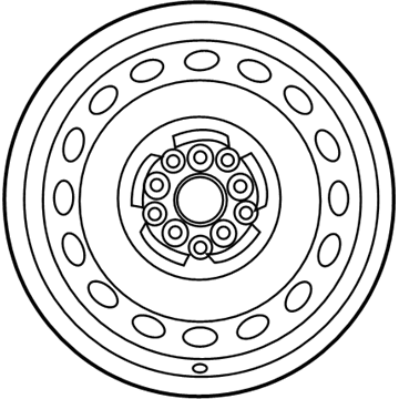 Toyota Corolla Spare Wheel - 42611-02Q50