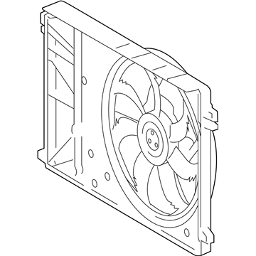 Toyota 16360-25010 Fan Assembly, W/MOTOR