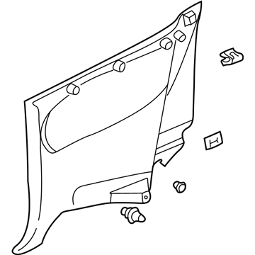 Toyota 62520-06011-A0 Panel Assy, Quarter Trim, Front LH