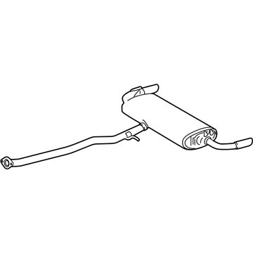 Toyota 17430-25221 Pipe Assembly, Exhaust T