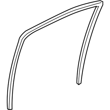 Toyota 68142-0D220 Run, Rear Door Glass