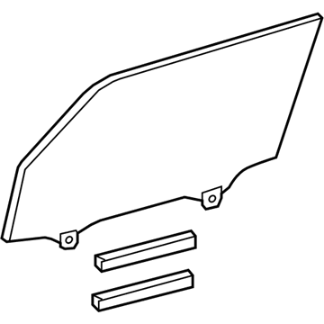 Toyota 68101-12B51 Glass Sub-Assembly, Front D