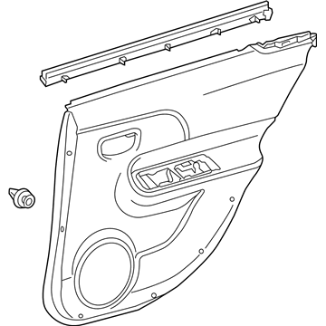 Toyota 67630-52W60-C0 Panel Assembly, Rear Door