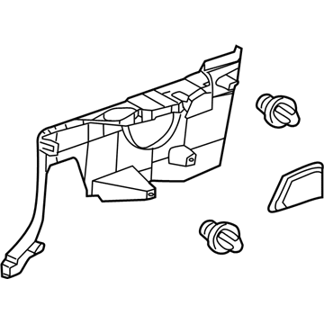 Toyota 62514-06020-A0 Panel, Quarter Trim, Lower LH