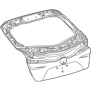 67005-47911 Genuine Toyota Panel Sub-Assembly, Back