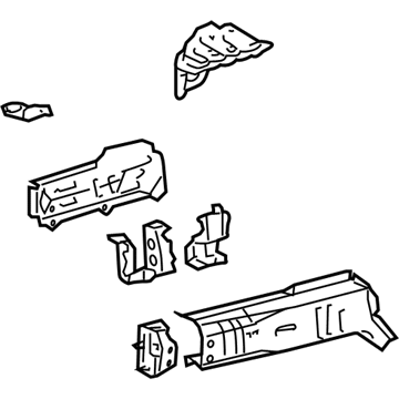 Toyota 57102-52902 Member Sub-Assy, Front Side, LH
