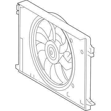 2022 Toyota RAV4 Cooling Fan Assembly - 16360-25030