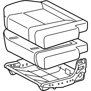 Toyota 79220-0C010-B0 Cushion Assembly Seat, RH