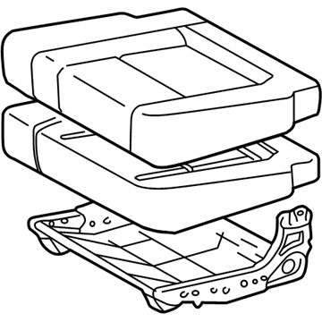 Toyota 79220-0C020-B0 Cushion Assembly Seat, RH