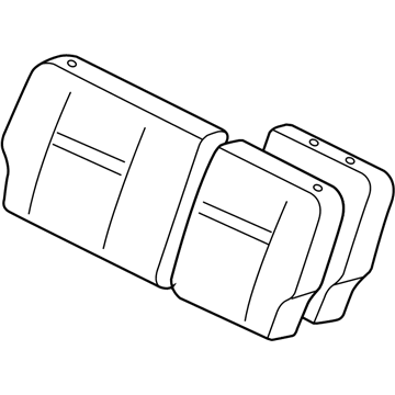 Toyota 71604-52B50-C1 Pad Sub-Assy, Rear Seat Back W/Cover, LH