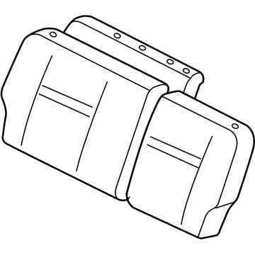 Toyota 71603-5D080-C0 Pad Sub-Assy, Rear Seat Back W/Cover, RH