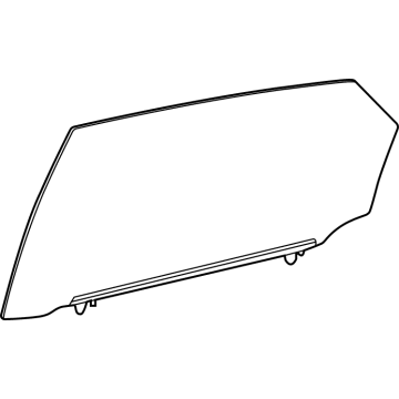 Toyota 68104-62020 Glass Sub-Assembly, Rear D