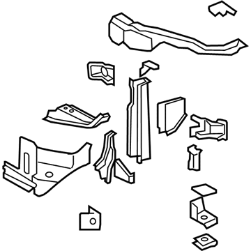 Toyota 53203-60290 Support Sub-Assembly, Ra