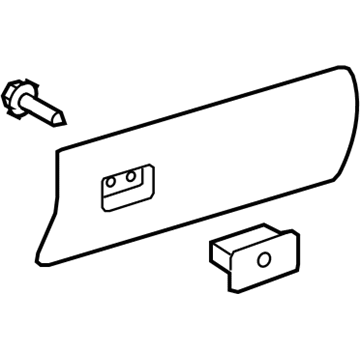 Toyota 55501-0C010-E1 Door Sub-Assy, Glove Compartment