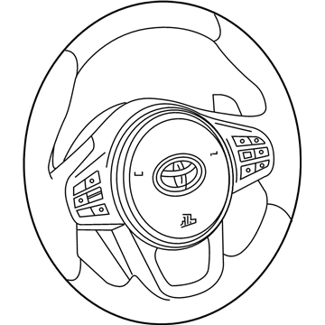 Toyota 45100-WAA02 Wheel Assy, Steering