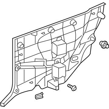 Toyota 62510-AA100-B2 Panel Assy, Quarter Trim, Front RH