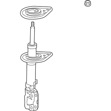 Toyota 48540-09D70 Shock Absorber Assembly Rear Left