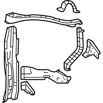 Toyota 53203-48120 Support Sub-Assembly, Ra