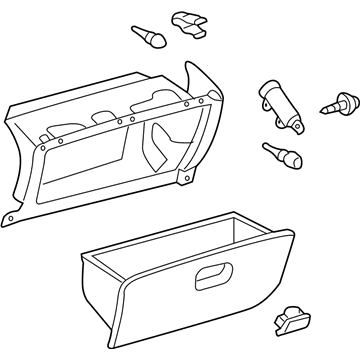 2006 Toyota Solara Glove Box - 55303-AA040-B0