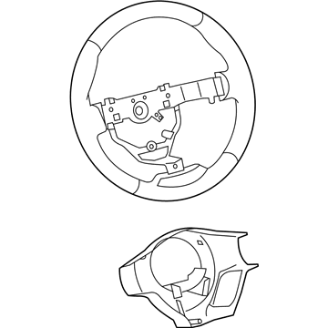 Toyota 45102-0D500-C2 Wheel Sub-Assembly, STEE